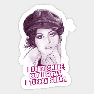 Eva Mendes and Turkan Soray Turkish Queen actress Sticker